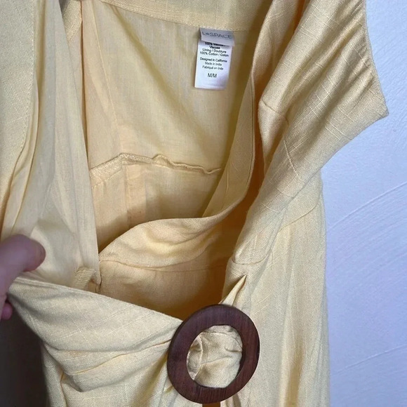 Lspace Blake Wrap Yellow Dress Size M - Picture 9 of 10